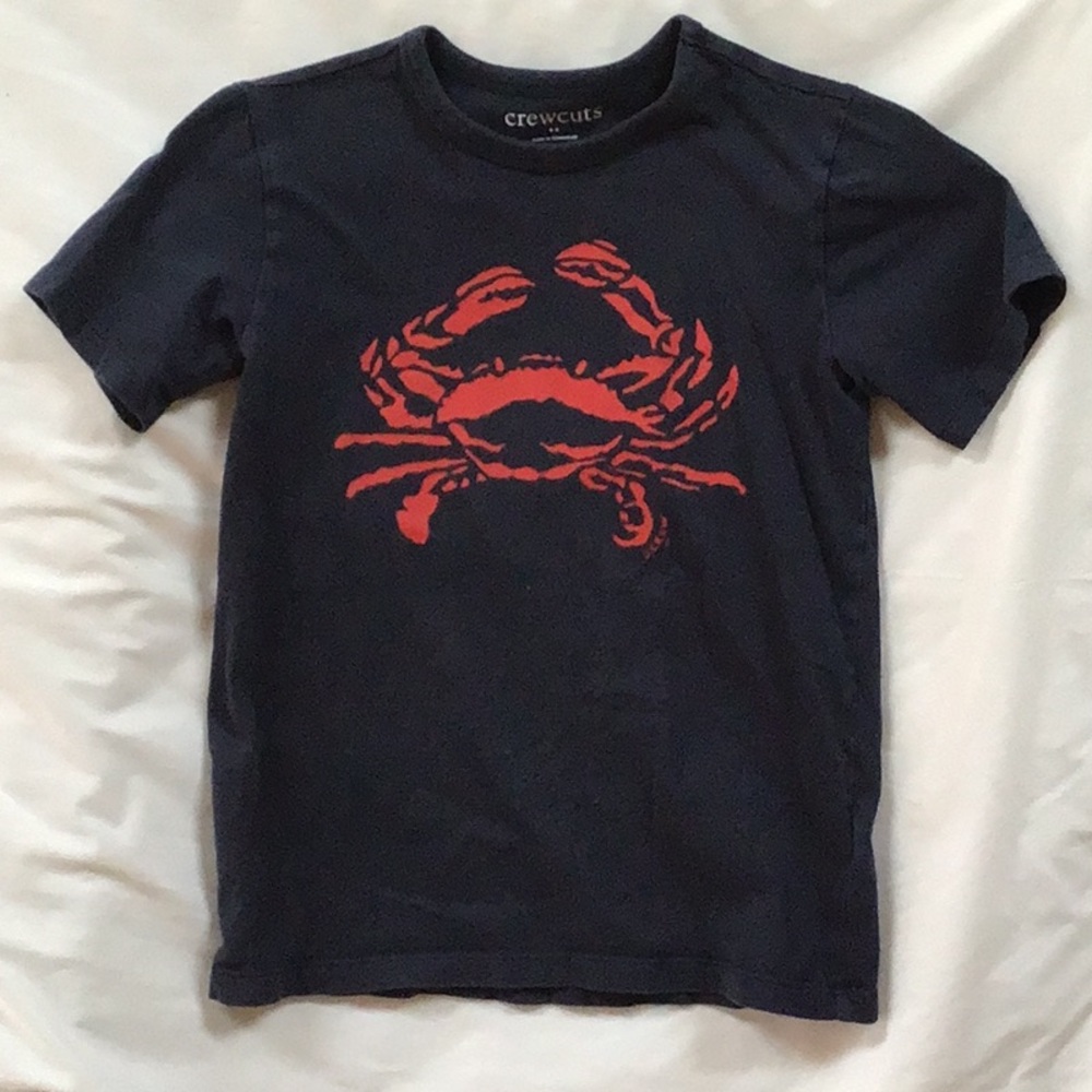 Crewcuts Dark Navy Tee - M (8-9)